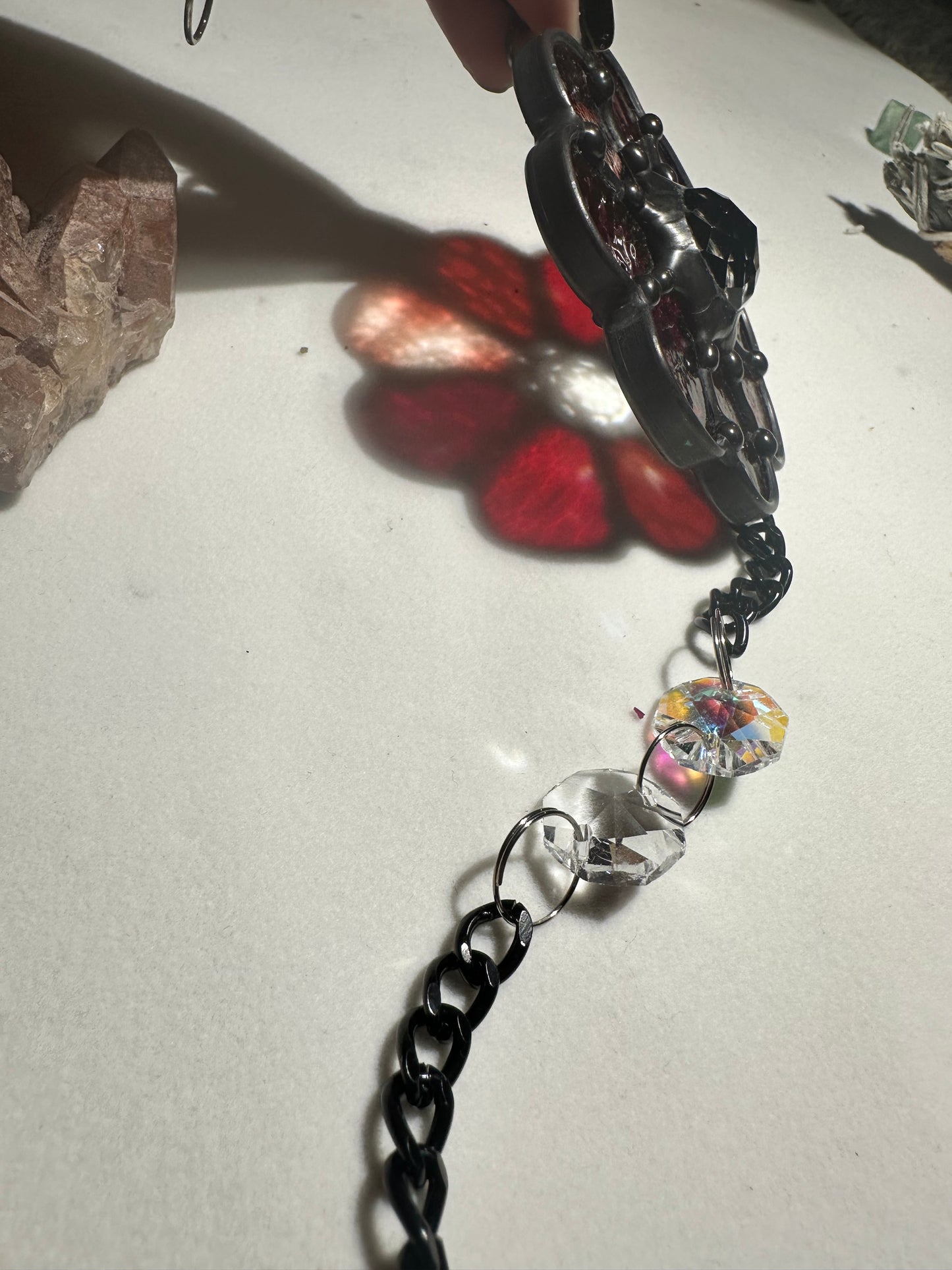 Red Daisy Suncatcher