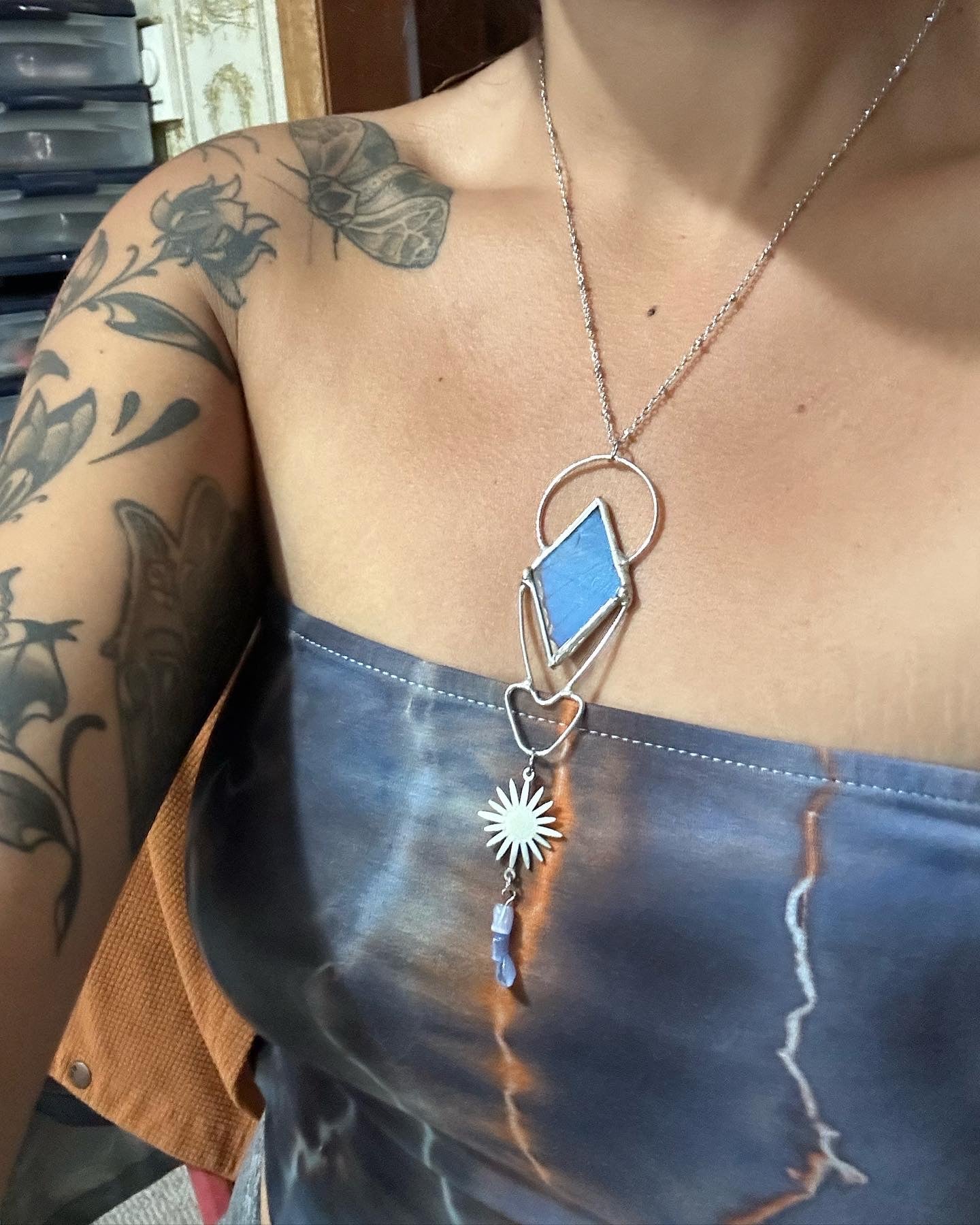 Blue Morpho Necklace