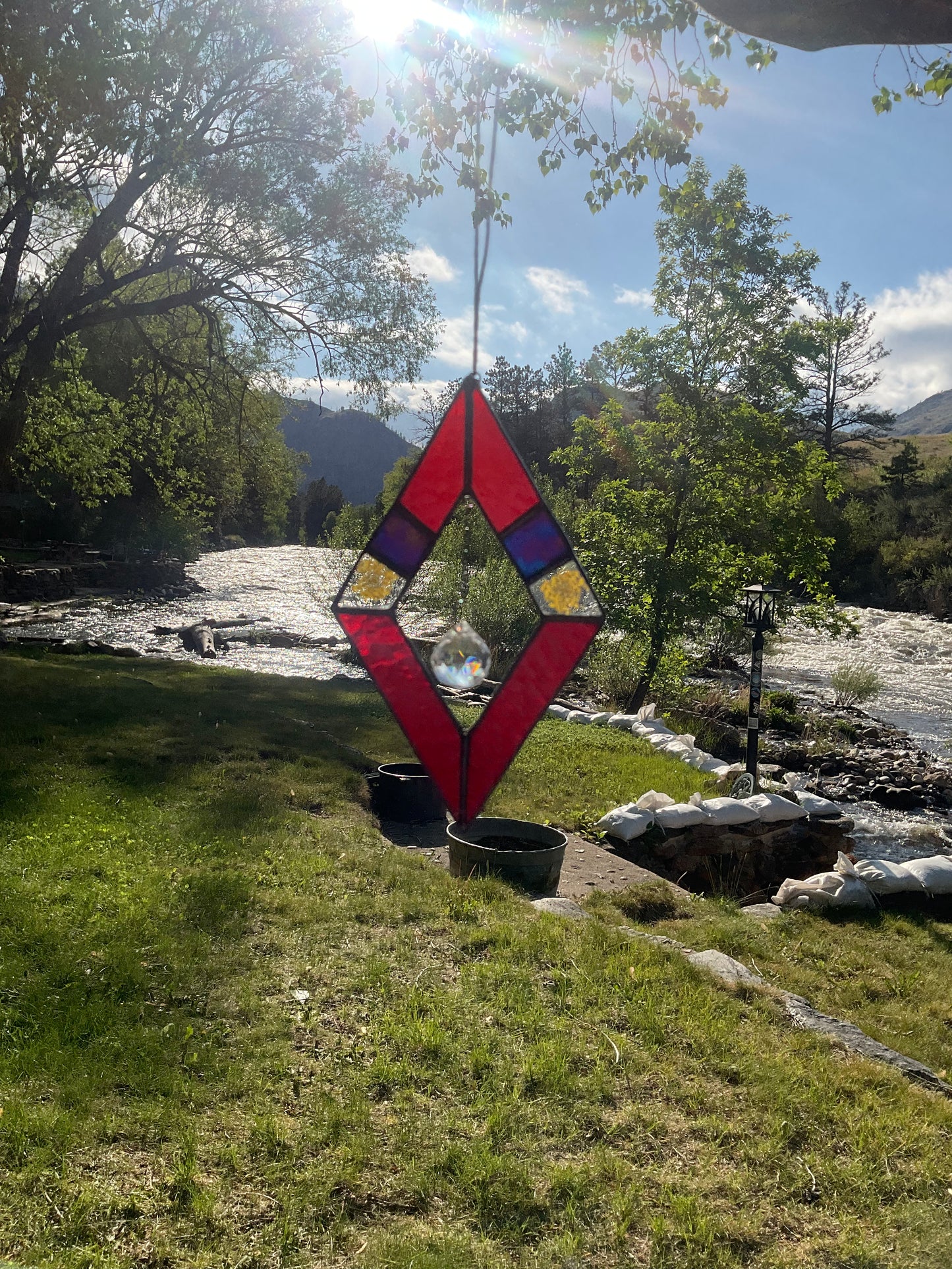 Pressed Flower Suncatcher