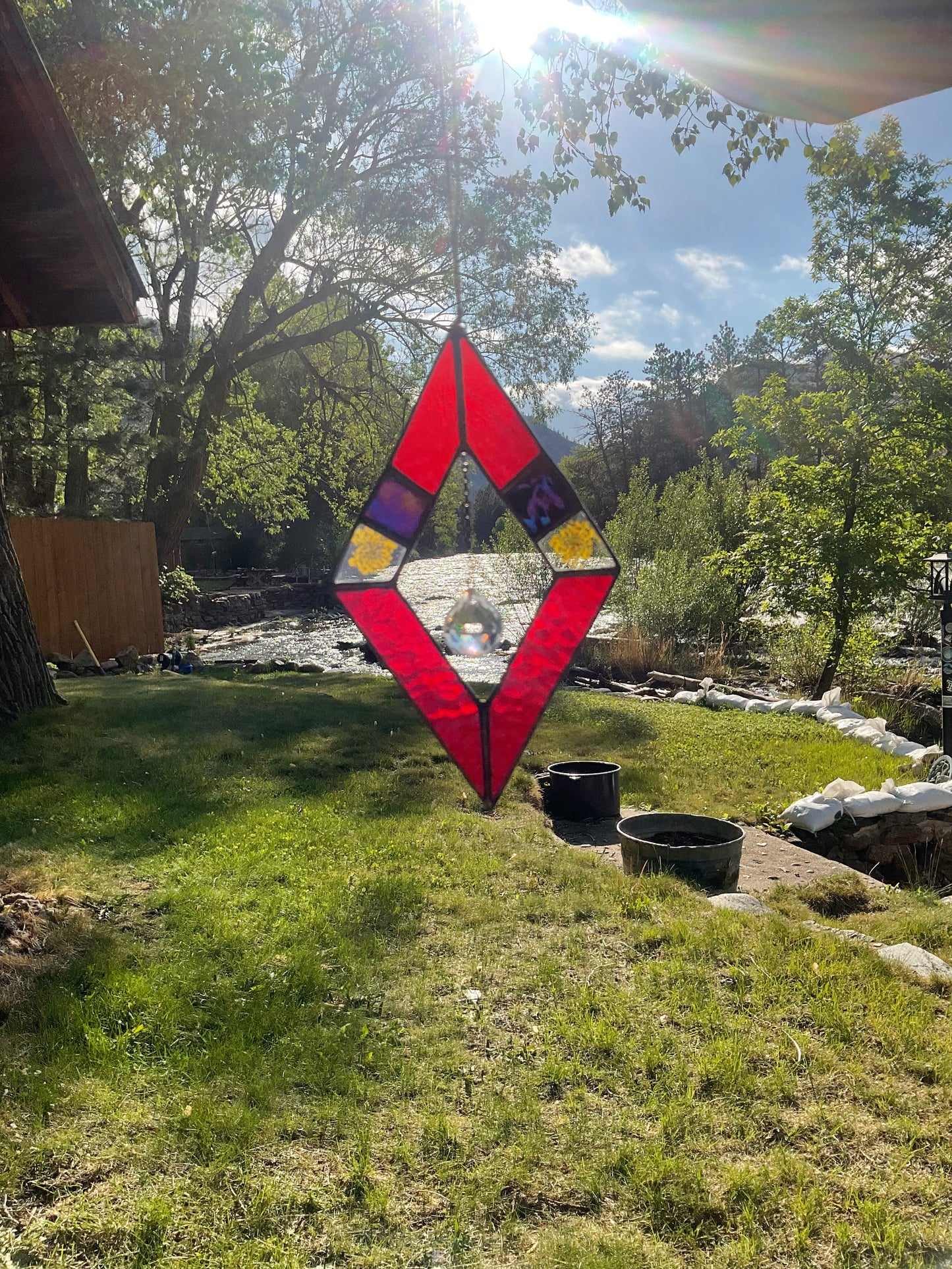 Pressed Flower Suncatcher