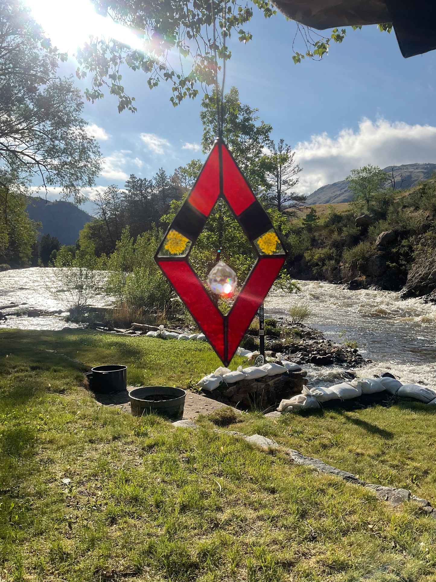 Pressed Flower Suncatcher