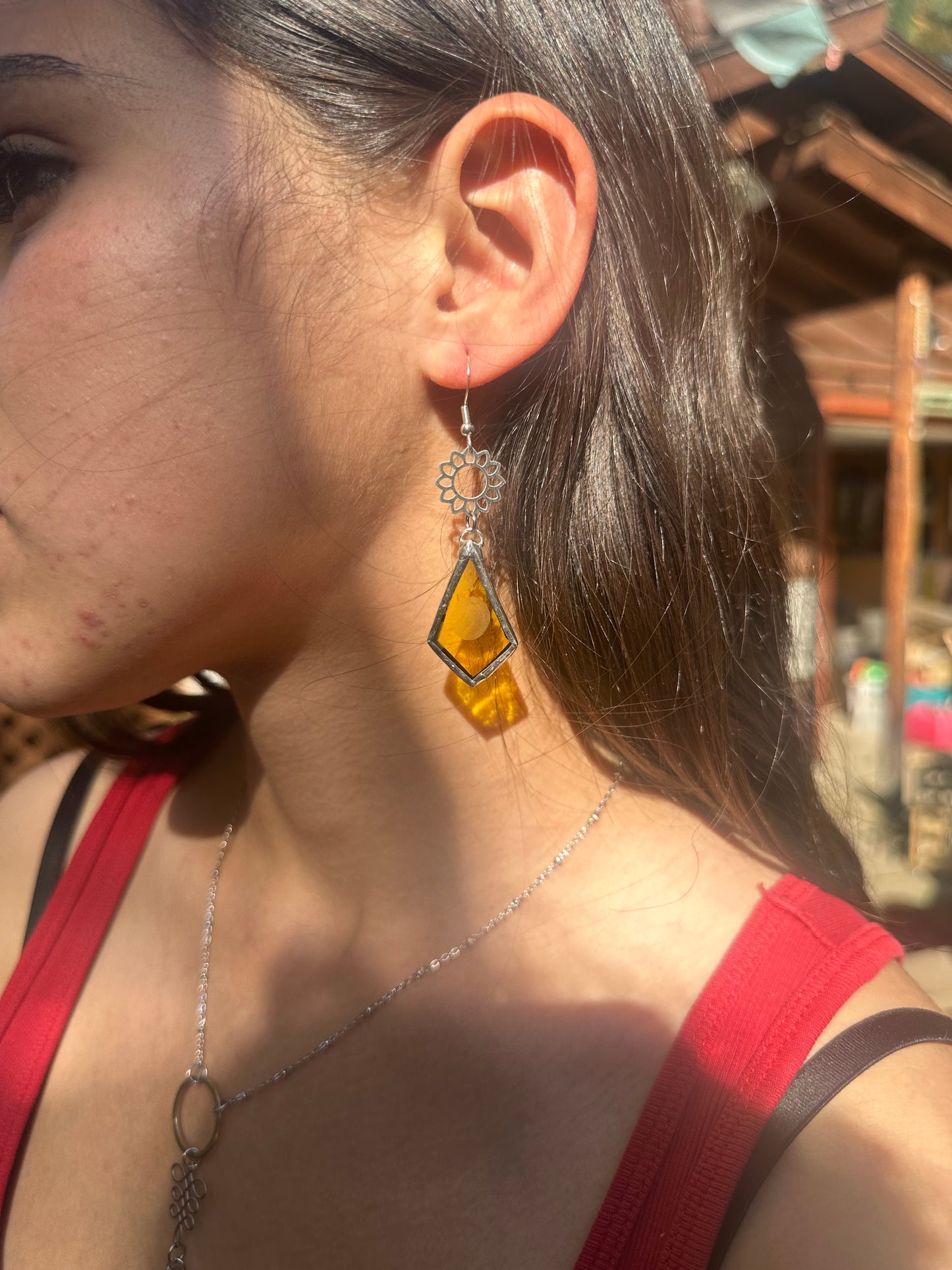 Yellow Daisy Earrings