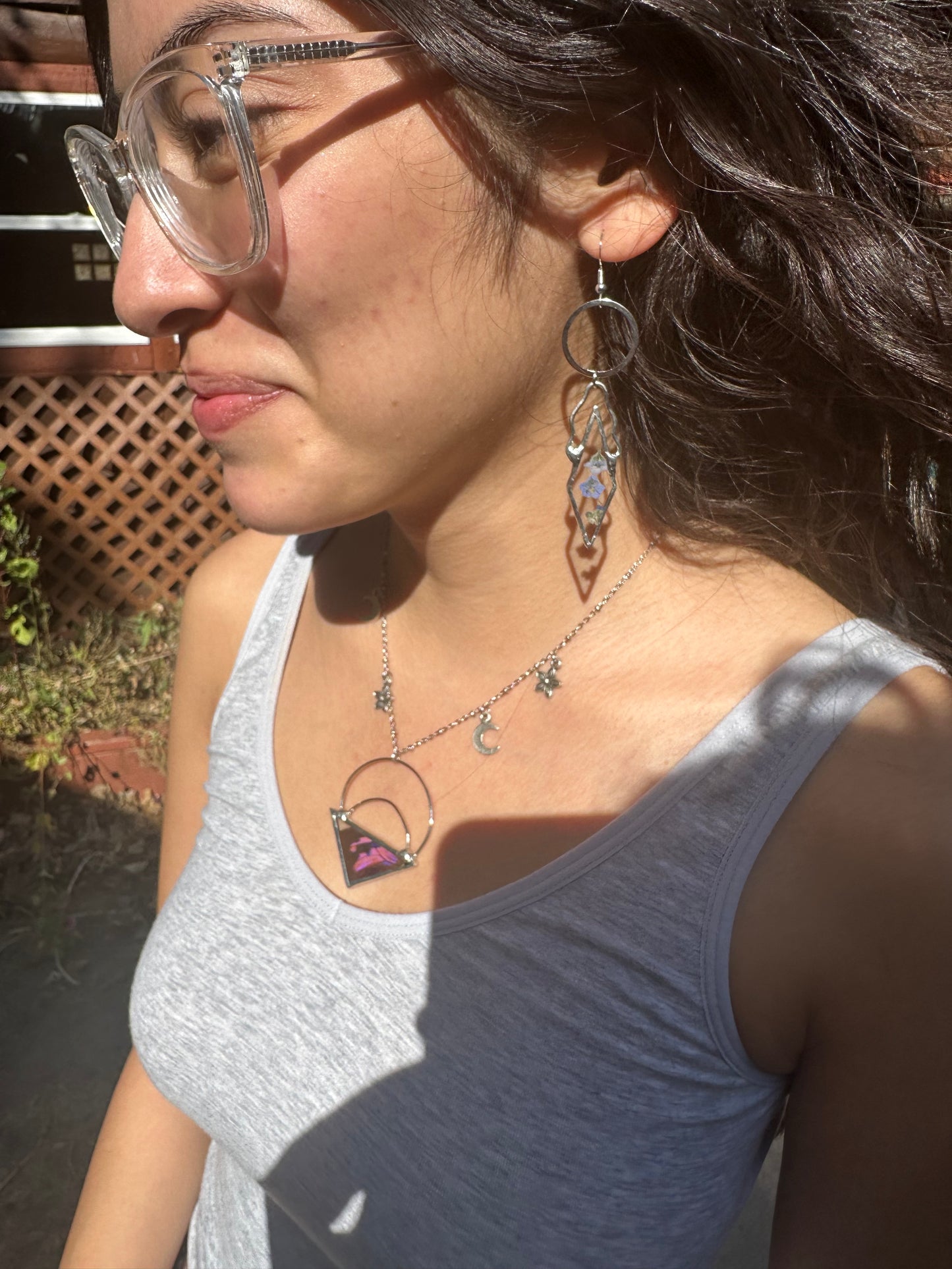 Squiggly Forget-Me-Not Earrings
