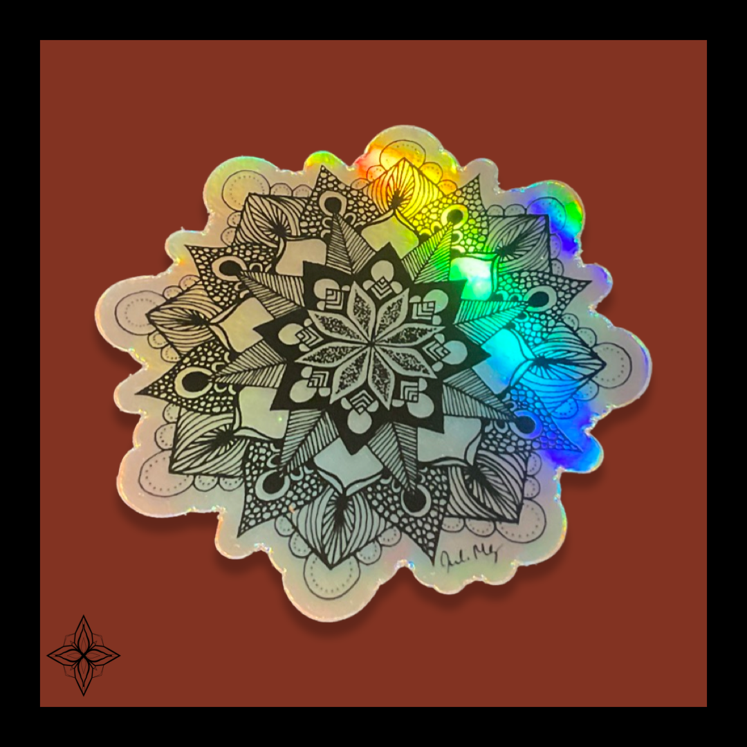 Holographic Mandala Sticker