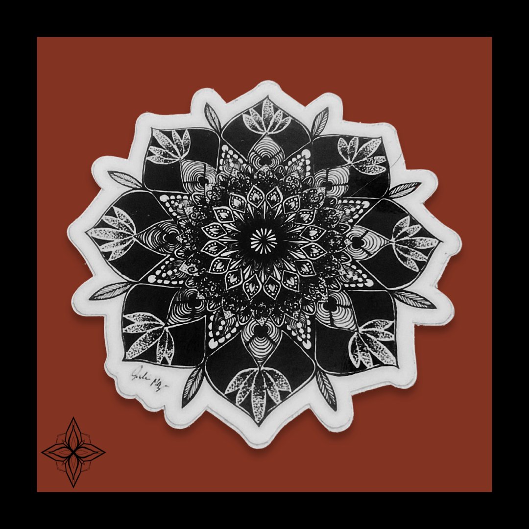 Lotus Love Mandala Sticker