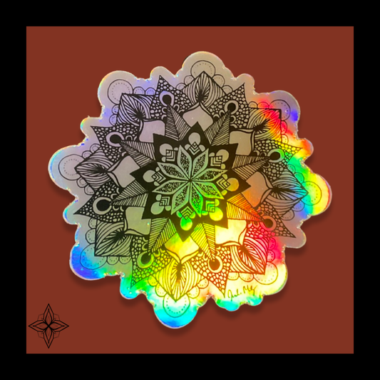 Holographic Mandala Sticker