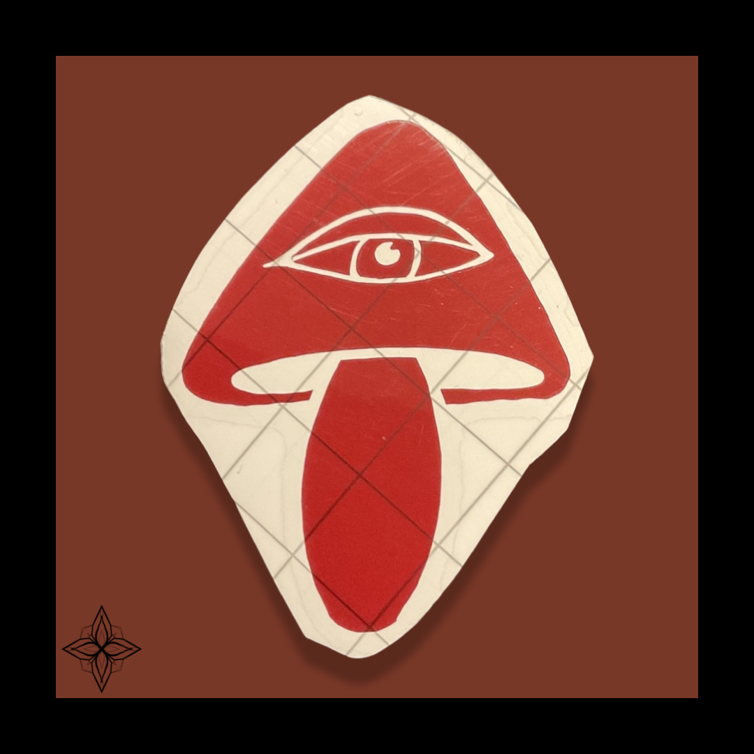 Vinyl 3rd Eye Mushroom Sticker