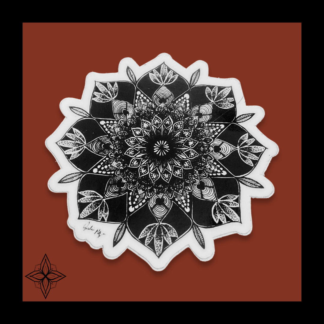 Lotus Love Mandala Sticker